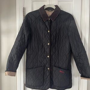 Barbour Black Quilted Utility Jacket